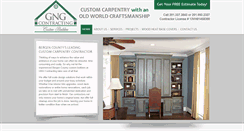 Desktop Screenshot of gngcarpentry.com